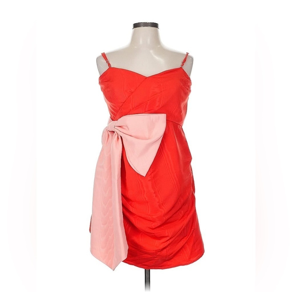 Elegant Red and Pink Dress